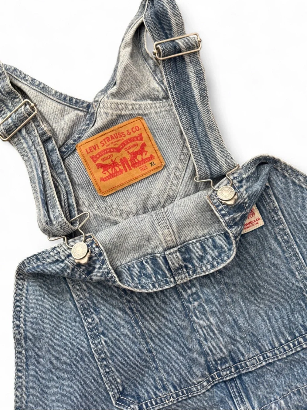 Levis LightWash Denim Overalls